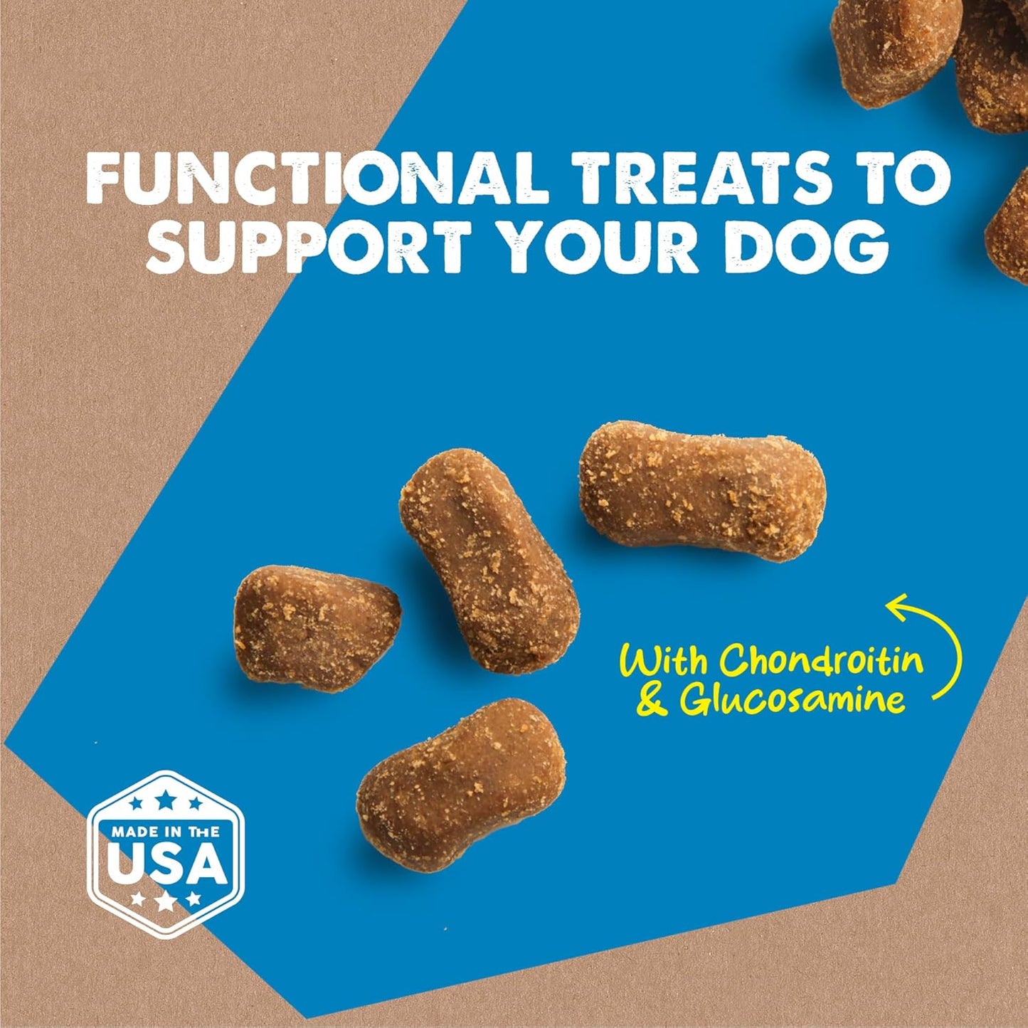 Dynamo Dog Soft Chews Hip & Joint Grain Free Dog Treats, Bacon & Cheese, 14 Oz. Pouch