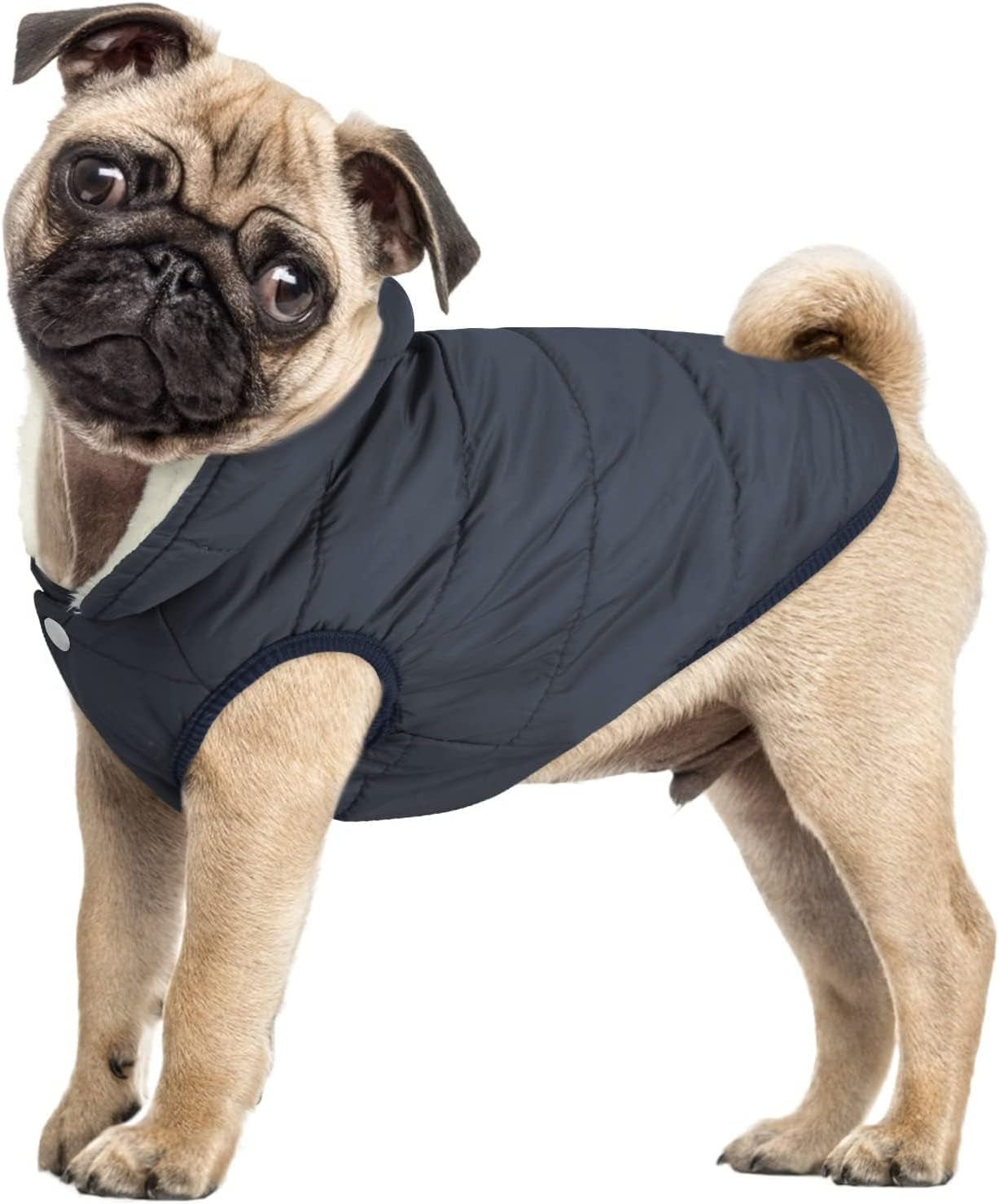 Dog Winter Coat - Waterproof Windproof Dog Jacket, Warm Snowproof Doggie Puffer Vest for Cold Weather, Lightweight Snow Coats for Small Medium Large Dogs (3XL, Blue)