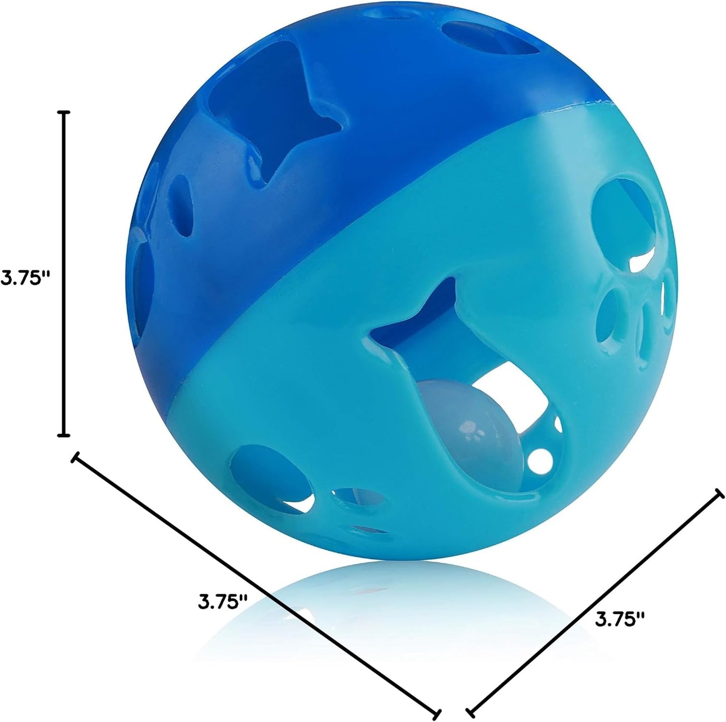 Large Size Cat Ball with Bell Toy for Cats Kittens and Other Animals - Hours of Play for Pets | Large Size for Extra Fun | Rings as It Moves