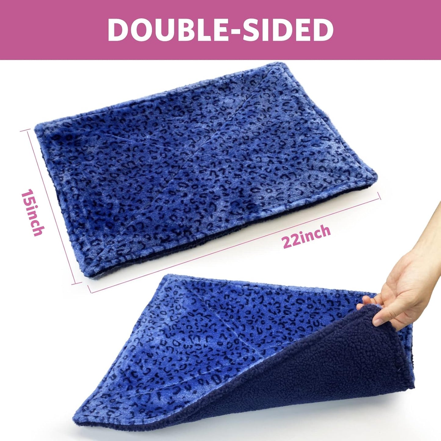 Self Warming Cat Bed, Super Soft Cat Dog Pet Bed, Super Soft Cat Dog Pet Bedthick Fabric, Double-Sided Usable Washable, Non Electric.