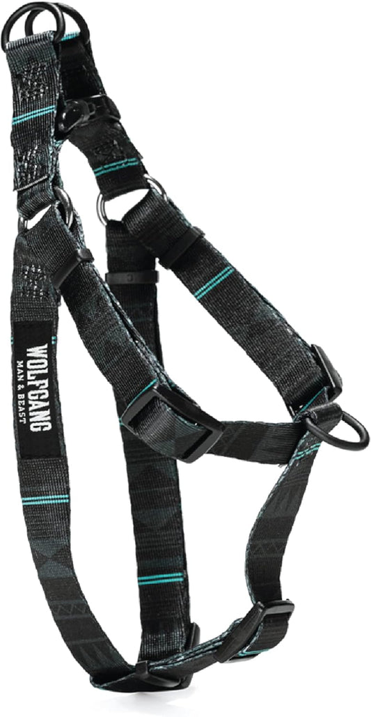 Wolfgang Heavy Duty Adjustable Dog Harness, Pull-Tested to over 800 Lbs for Walking & Training, Nightowl Print, Small