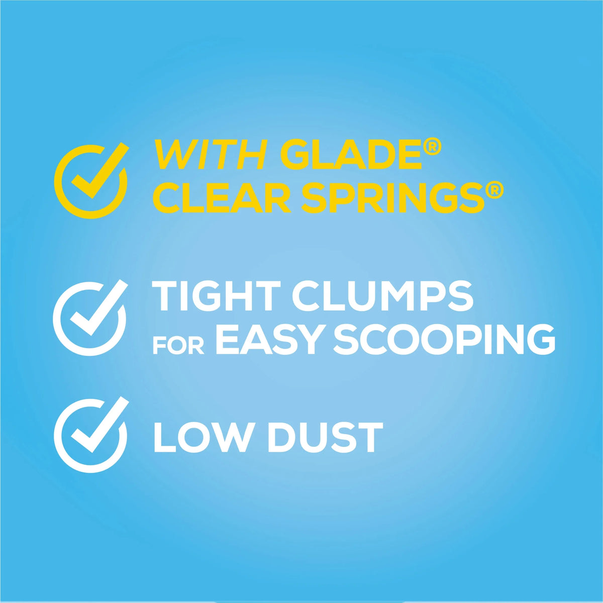 Purina  Clumping Low Dust Cat Litter, Glade Clear Springs Scent, 35 Lb Pail