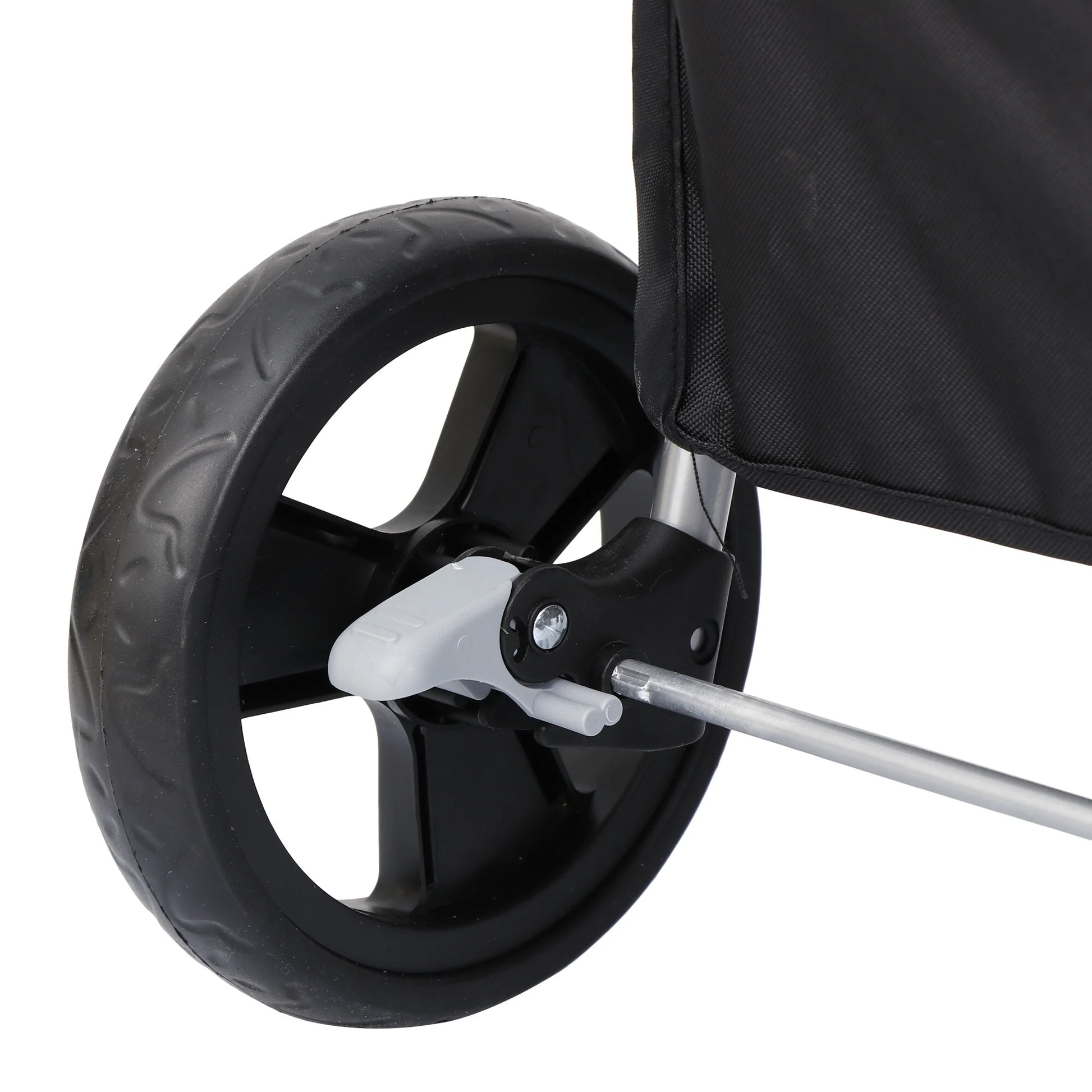 3 Wheel Foldable Pet Stroller for Small Dog Max. 33LBS W/Storage Basket