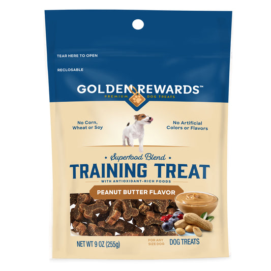 Dog Training Treats with Peanut Butter Flavor, 9 Oz Pouch