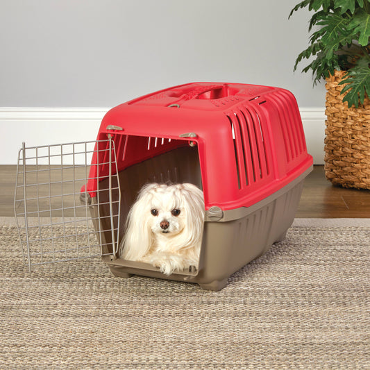 Spree Hard-Sided Pet Carrier, 24-Inch, Red, 1-Door