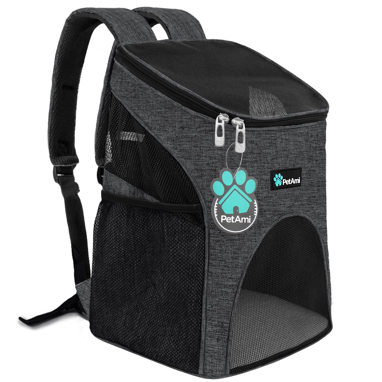 Premium Pet Carrier Backpack, Charcoal Gray
