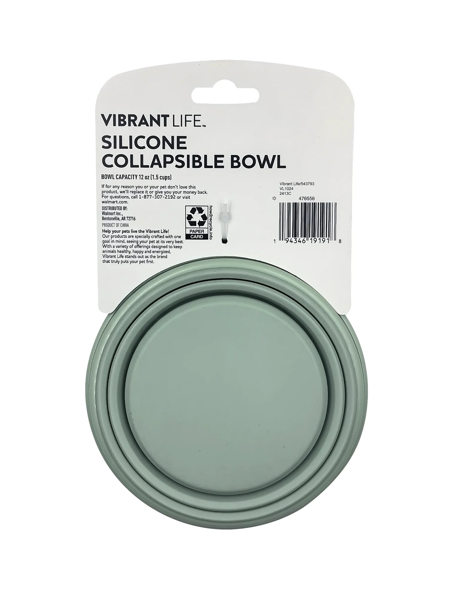(3 Pack)  Collapsible Silicone Dog Pet Bowl