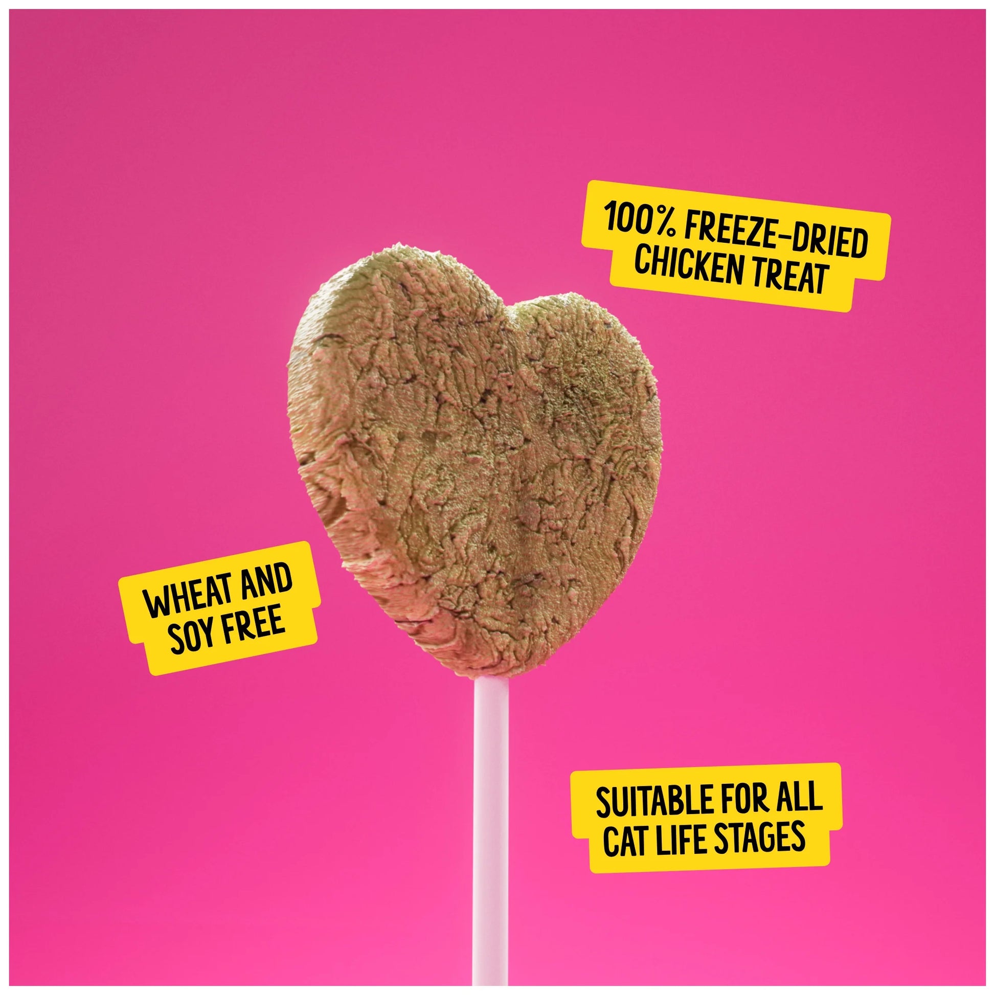 Purrpops Freeze-Dried Catnip Flavored Lollipop Treats for Cats, 4 Pack