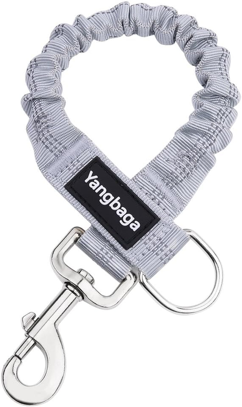 Dog Leash Extender, Shock Absorber Bungee Leash Attachment, Durable Nylon Dog Tie Out Extension with Stainless Steel Swivel Clips