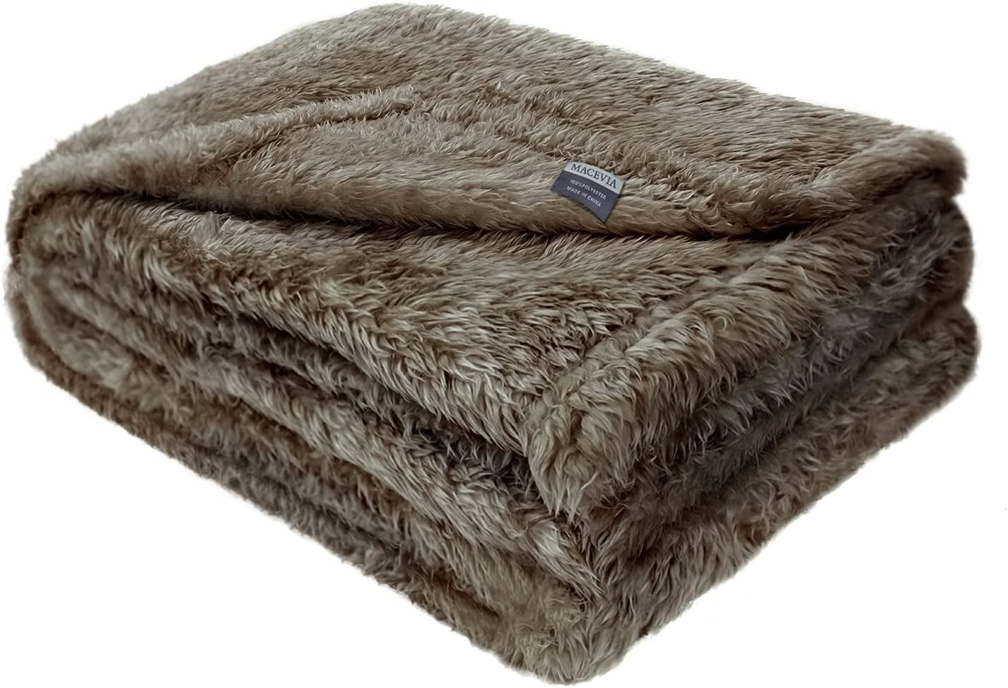 Fluffy Fleece Dog Blankets,Warm Soft Fuzzy Pets Blanket for Puppy,Small,Medium,Large Dogs and Cats,Plush Pet Throws for Bed,Couch,Sofa,Travel(24X29 Inch, Taupe)