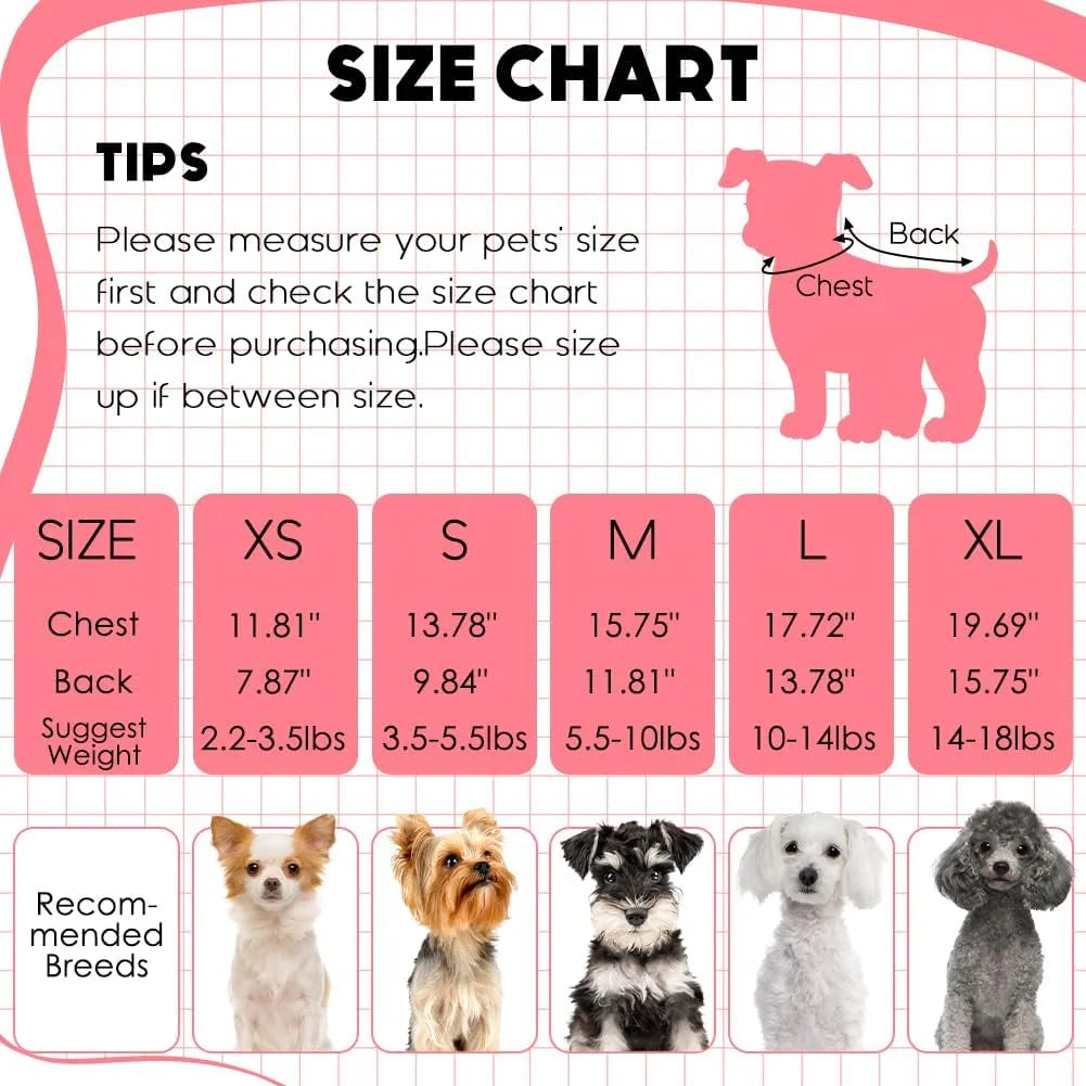 3 Pack Dog Sweaters for Small Dogs Girl Boy Dog Winter Fleece Clothes Warm Soft Dog Sweatshirt Outfit for Dog Cat Pet Apparel