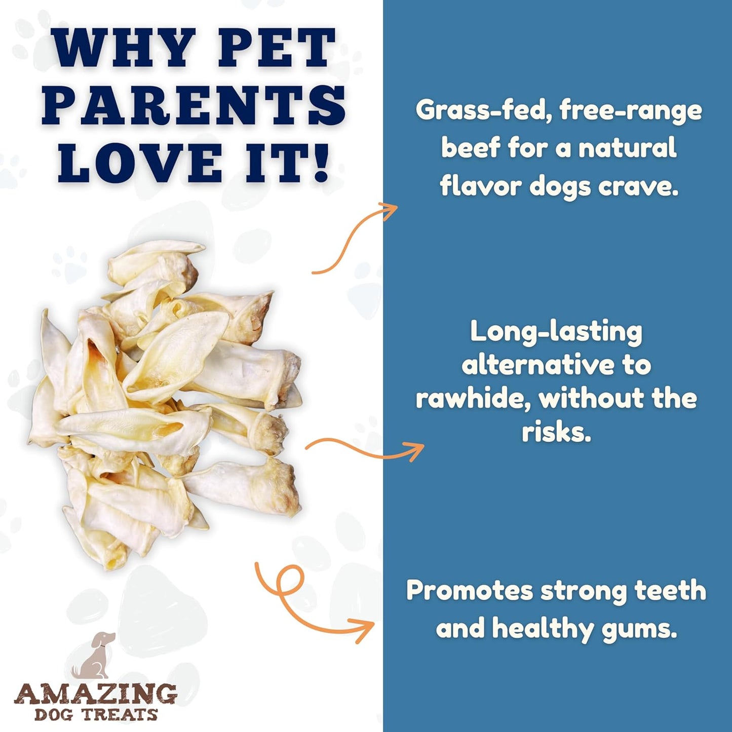 - Lamb Ears (25 Pcs/Pack)- Natural Dog Chews -Rawhide Alternative - No Hide Dog Bones