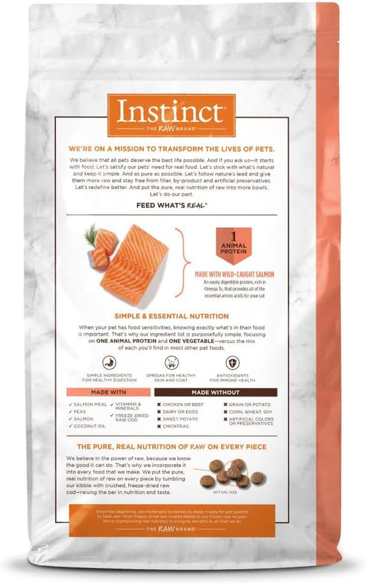 Limited Ingredient Diet, Natural Dry Cat Food, Grain Free Recipe - Real Salmon, 4.5 Lb. Bag