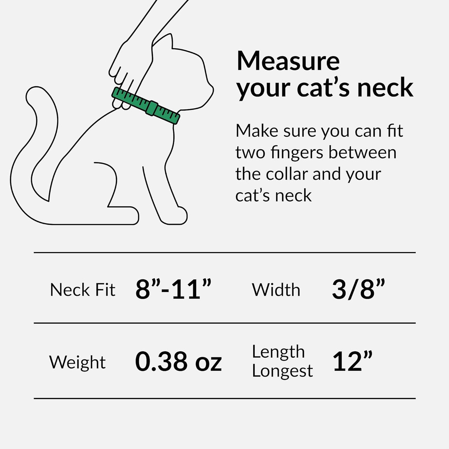 Leather Cat Collar, Kitten Collar with Removable Bell Black Blue Red Orange Lime Green (8-11 Inch, Light Blue)