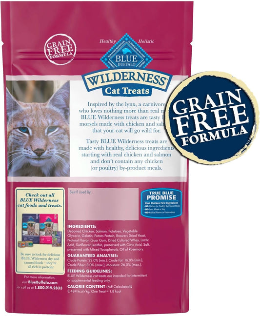 Wilderness Grain Free Soft-Moist Chicken & Salmon Cat Treats, 2-Oz. Bag