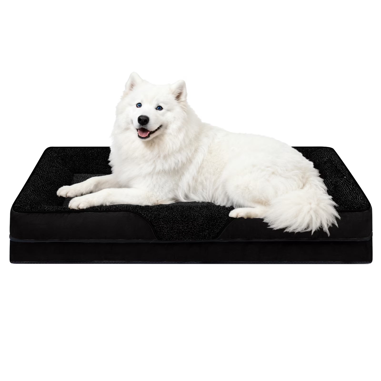 Dog Beds for Large Medium Small Dogs Orthopedic Pet Bed Sofa Supportive Egg Crate Foam Animal Couch with Removable Washable Cover Non Skid Bottom S to XL