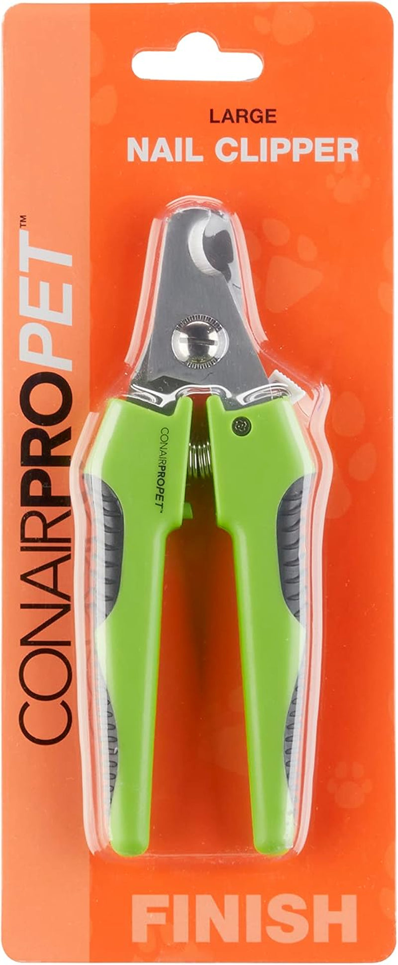 Large Dog Nail Clippers, Built-In Safety Guard, Stainless Steel Cutting Blades, Non-Slip Grip, Precise Cut, Trimmer for Large-Sized Dogs,Yellow
