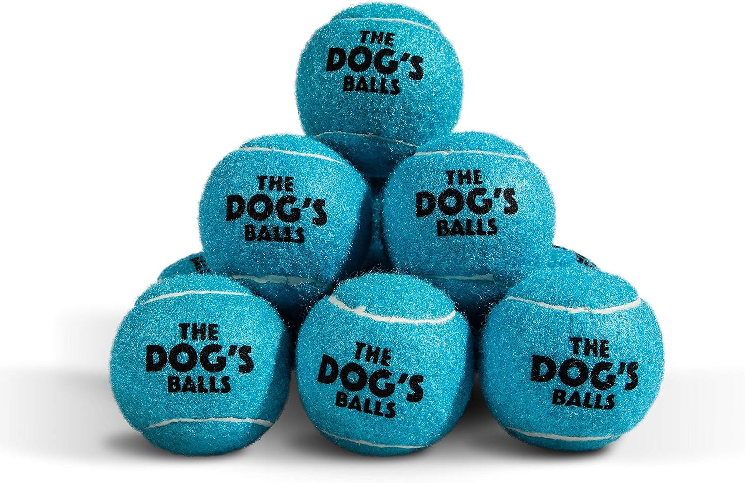 , Dog Tennis Ball, Blue 12-Pack, Strong Toy for Agility Training, Puppy Training, Play, Exercise & Fetch, 2.5 Inch Diameter