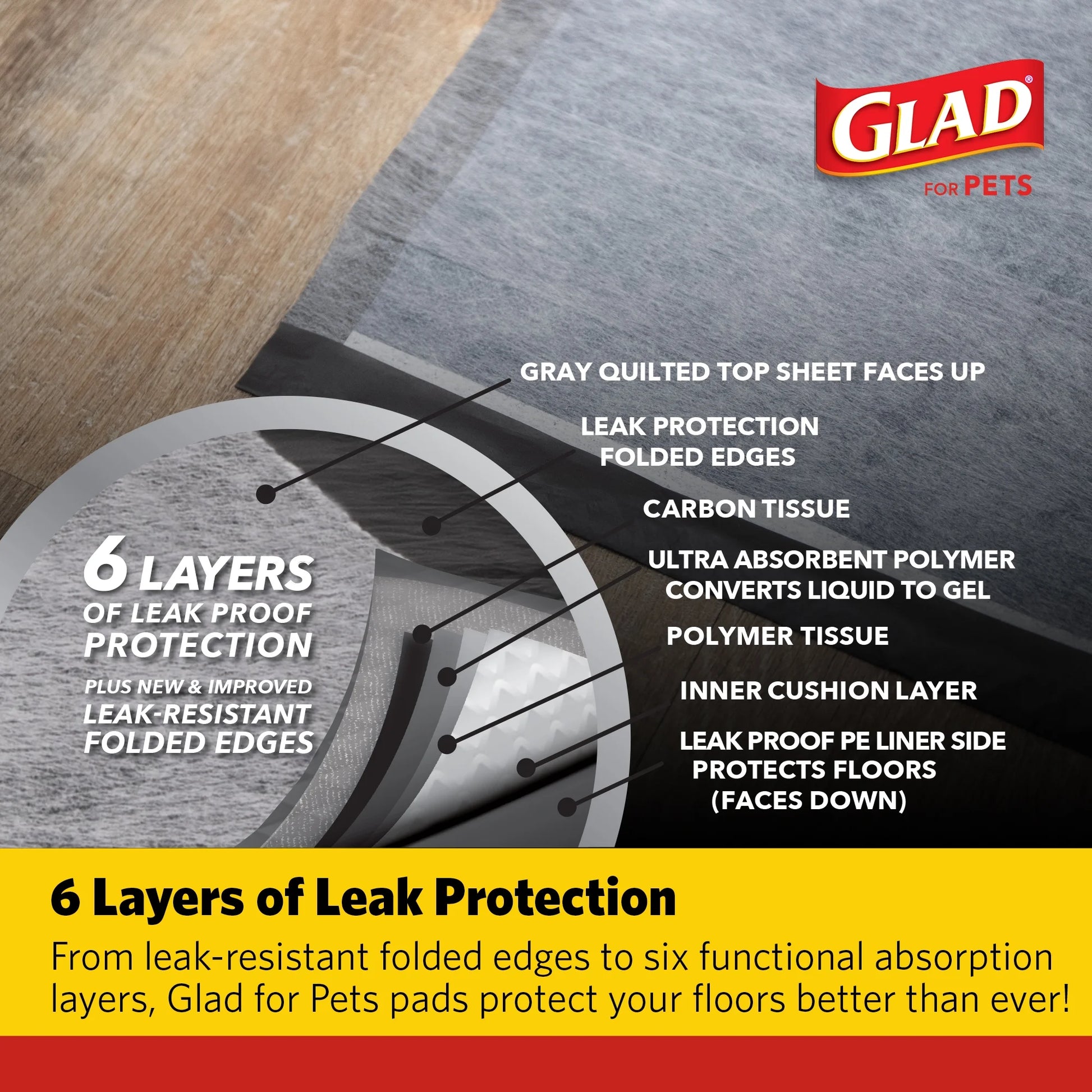 (4 Pack)  Giant Size Activated Charcoal Leak-Resistant Training Pads for Dogs, 30X36, 24 Count