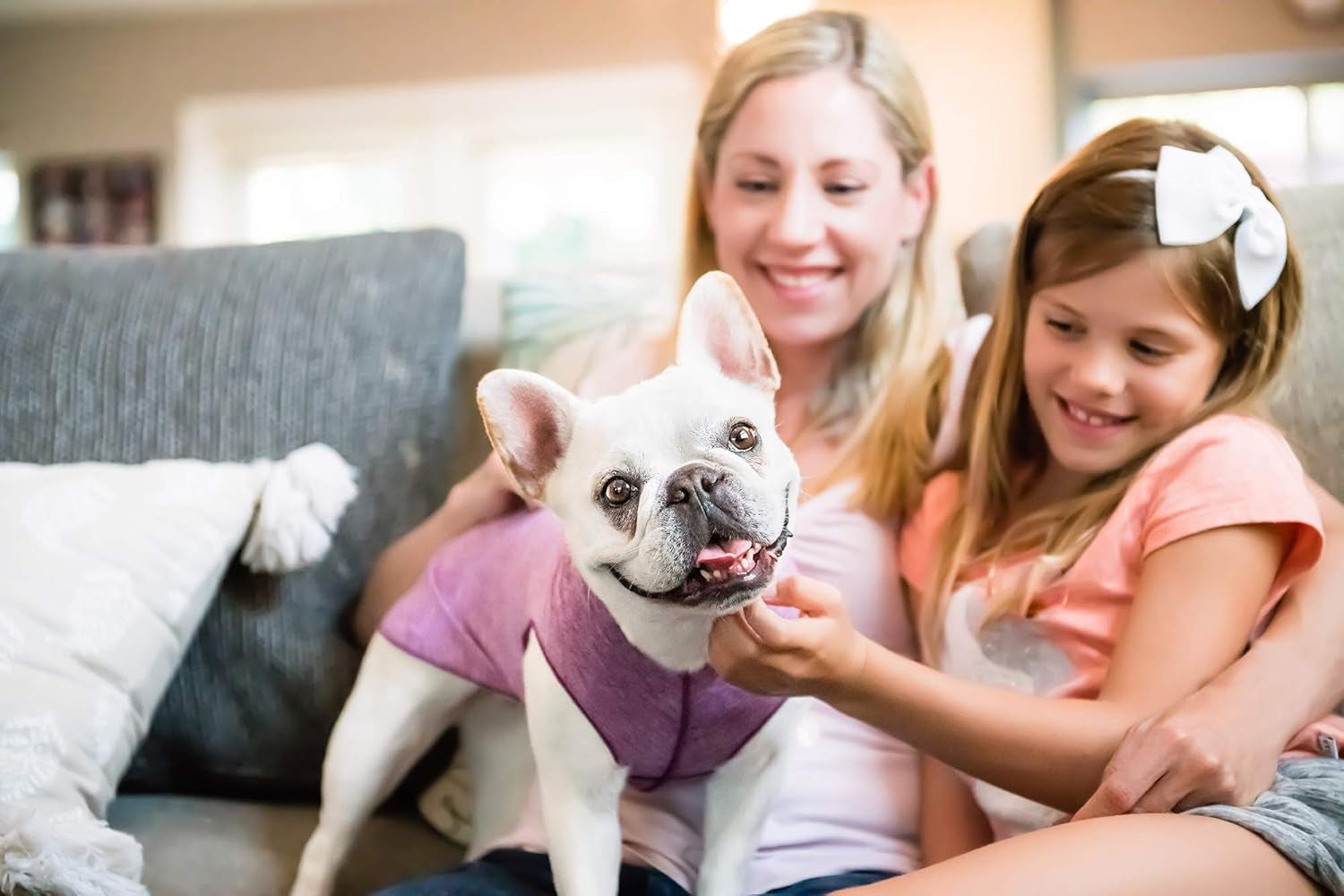 Goldpaw Dog Sun Shirt with UV Protection - Lightweight, Cooling Sun Protection Clothing for Dogs - Reduce Heat Absorption - Pet Clothes Made in the USA - Machine Washable - Violet - Size 20