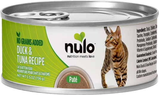 Duck & Tuna Recipe Pate Wet Canned Cat Food, 5.5 Ounce (Pack of 24)