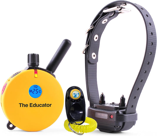ET-400 E Collar for Dog Training with Remote - 3/4 Mile Range, Waterproof, 100 Blunt Stimulation Levels, Tone or Vibration Mode, Night Tracking Light for Small, Medium & Large Dogs