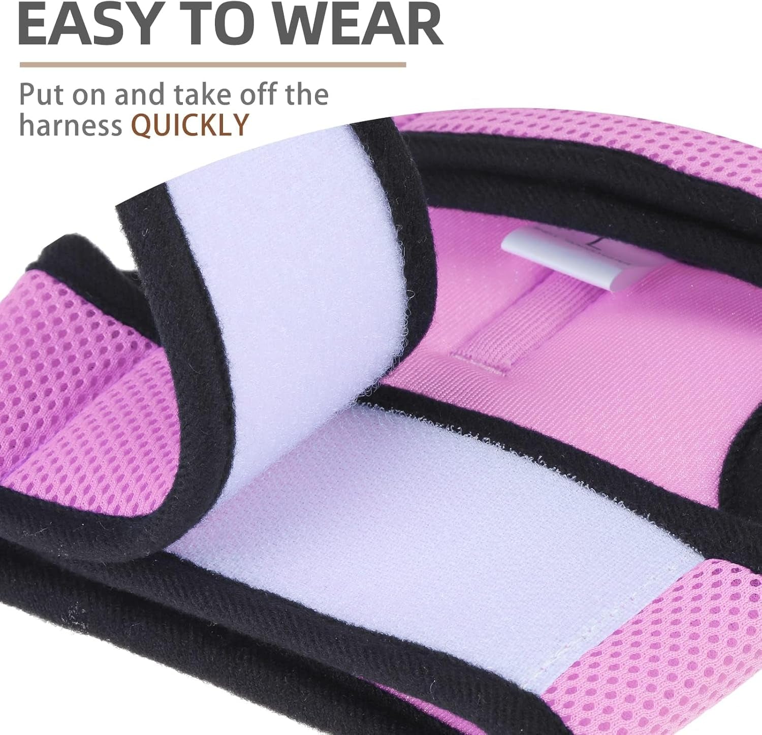 Soft Mesh Cat Vest Harness and Leash Set Puppy Padded Pet Harnesses Escape Proof for Cats Small Dogs (Small, Pink)