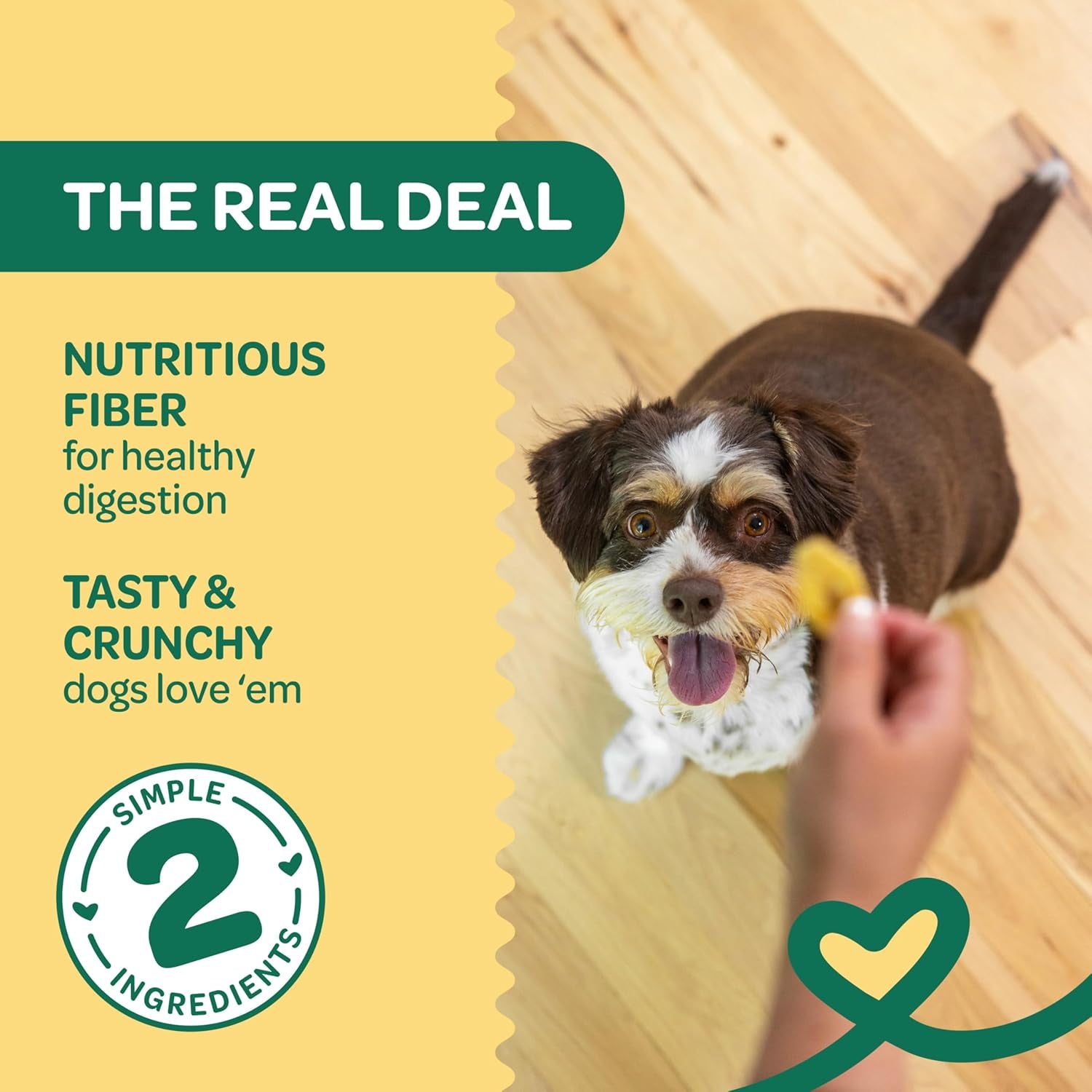 Banana Bites Dog Treats – 2-Ingredient Banana Chips for Dogs, Grain-Free, Banana & Coconut Oil, 8 Oz