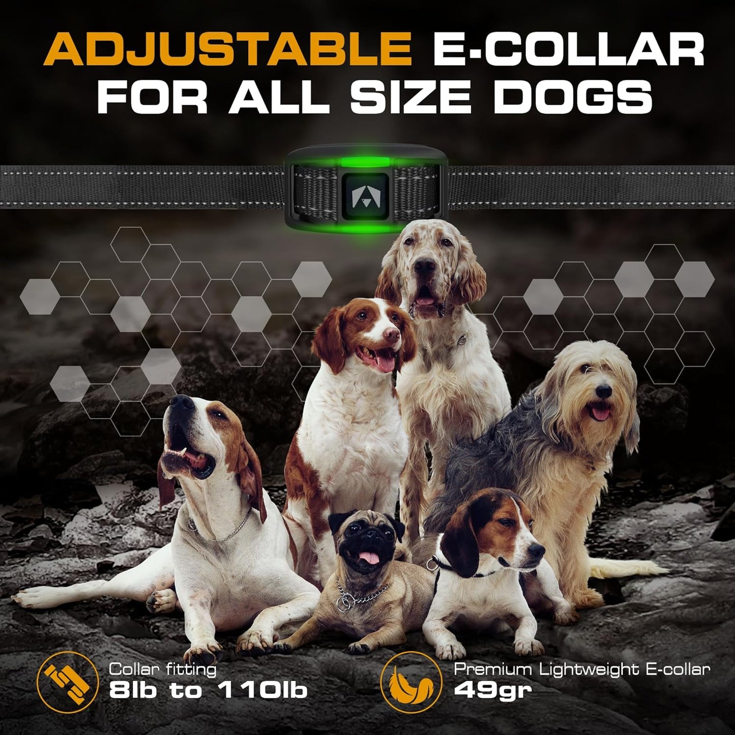 2026 Edition Dog Training Collar, 123 Levels for Reactive or Stubborn Dogs, 1100Yd Long-Range E Collar, Waterproof Rechargeable System with Manual Bark Control for Large Dogs