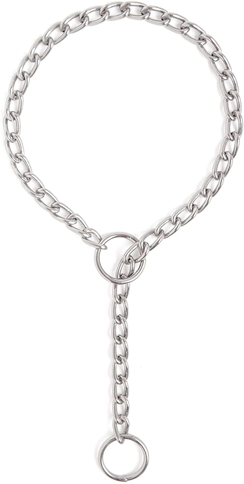 Slip Collar, Dog Training Collar, Stainless Steel Choke Chain Dog Collar, No Pull Dog Collar, Weather Proof, Tarnish Resistant Choker Collar for Dogs, 20"