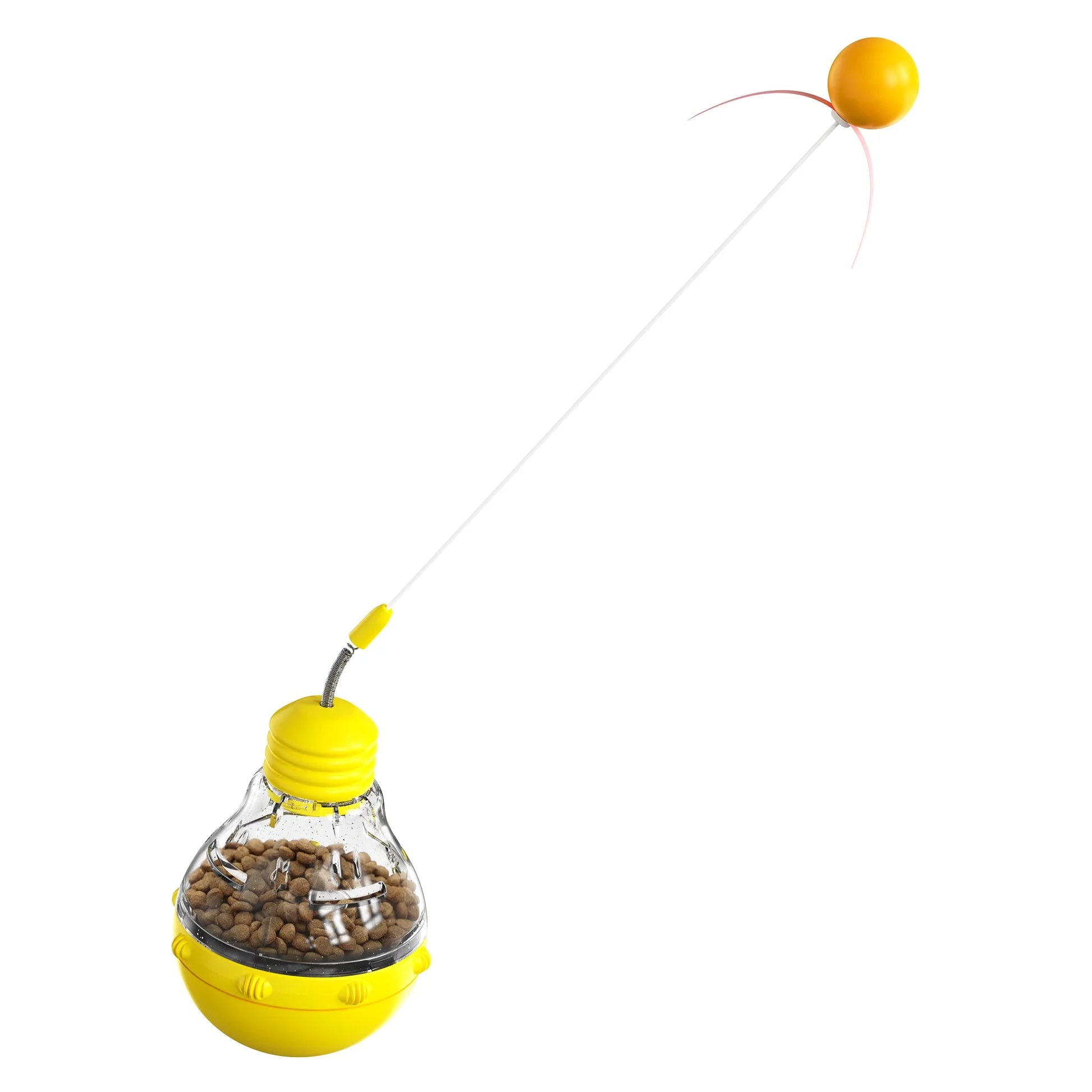 Interactive Cat Toys Cat Exercise Toy,Cat Toys for Indoor Weight Loss Kitty Funny Catnip Balls,Long Teaser Wand