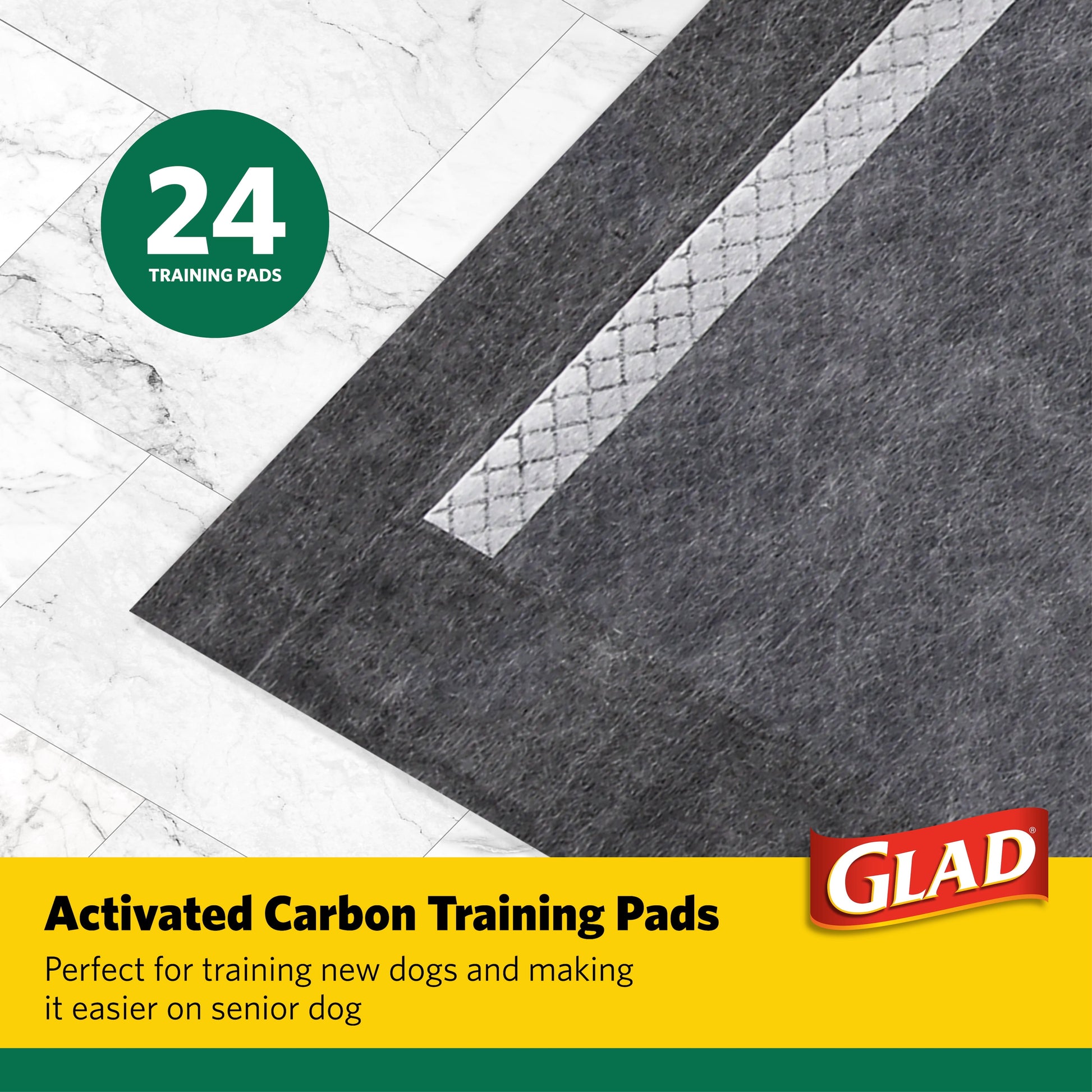 (4 Pack)  Giant Size Activated Charcoal Leak-Resistant Training Pads for Dogs, 30X36, 24 Count