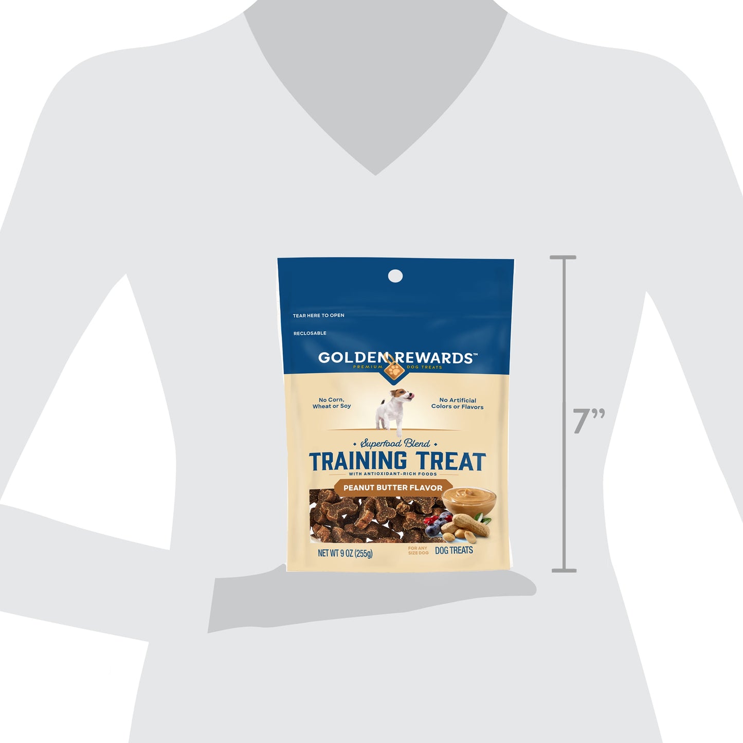 Dog Training Treats with Peanut Butter Flavor, 9 Oz Pouch