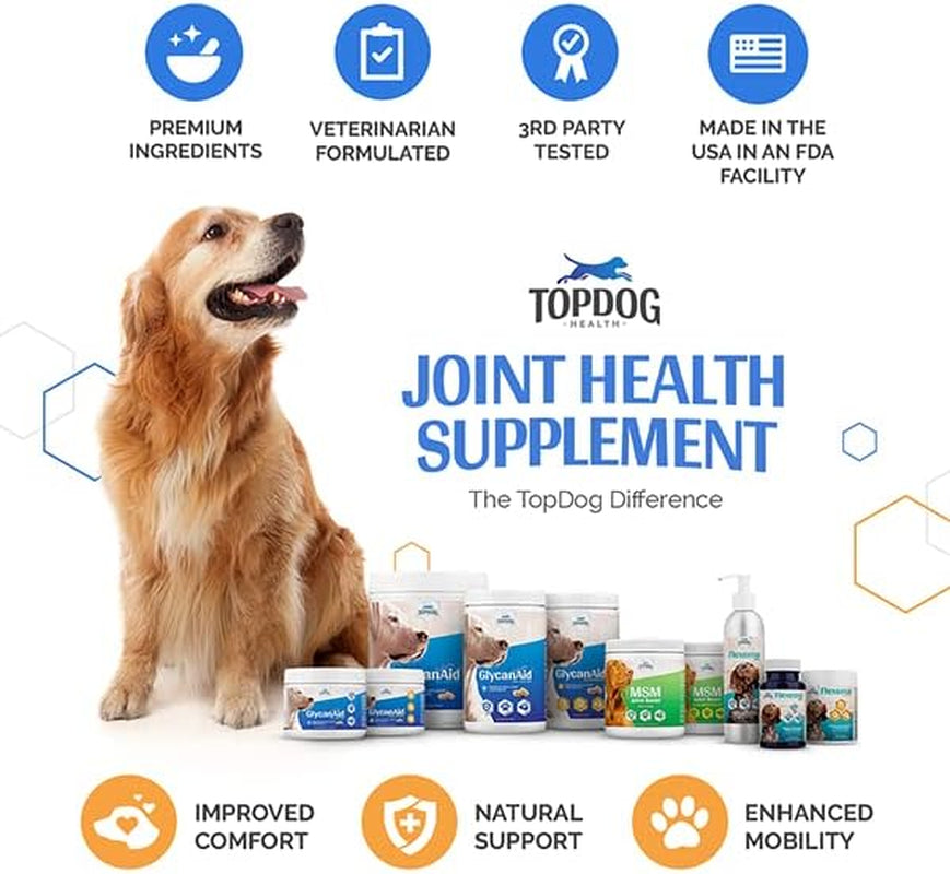 Glycanaid HA Advanced Joint Nutrition for Dogs (150 Chewable Tablets) Made in USA with USA Ingredients: Glucosamine HCL, Chondroitin, Hyaluronic Acid, MSM