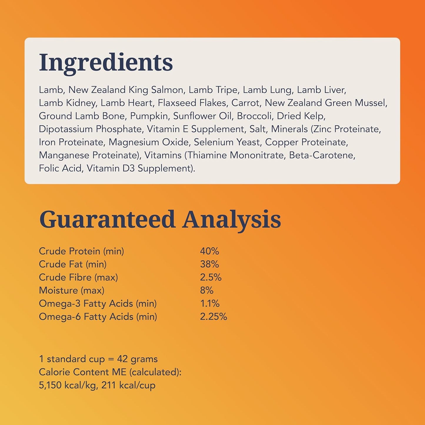 - Grain Free Freeze Dried Dog Food Topper - Lamb & Salmon, 3.5Oz