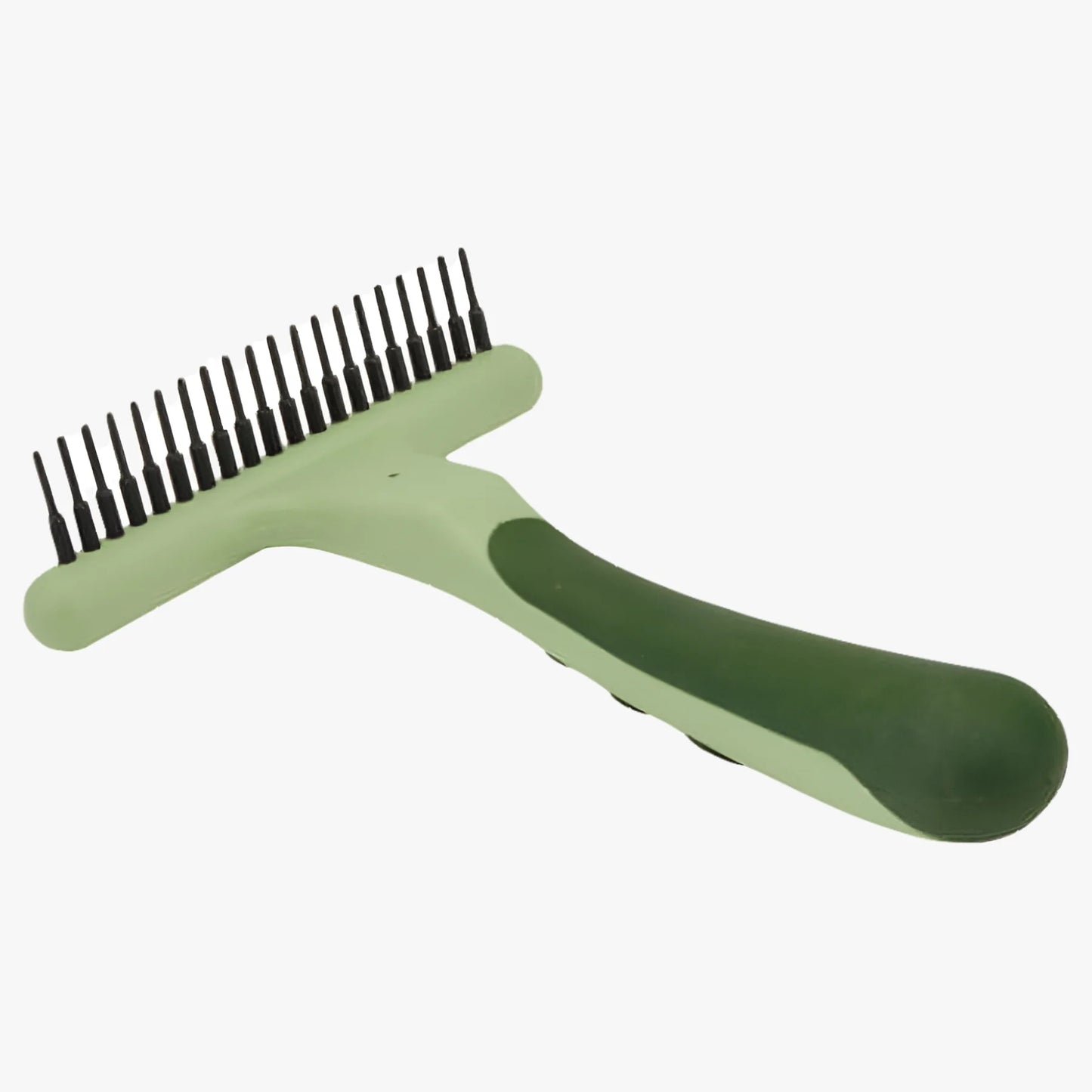 Safari Dog Single Row Undercoat Rake - Undercoat Brush for Dogs with Medium and Long Hair - Dog Detangler Comb and Dematting Brush - Single Row