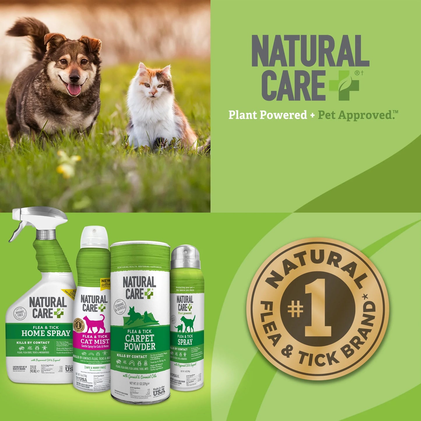 Flea and Tick Carpet Powder - 8.1 Ounce Canister