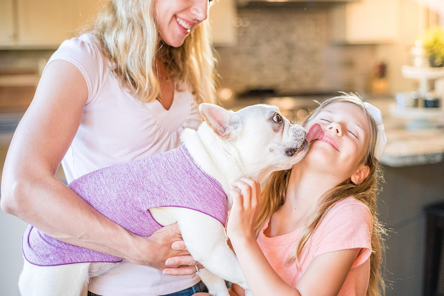 Goldpaw Dog Sun Shirt with UV Protection - Lightweight, Cooling Sun Protection Clothing for Dogs - Reduce Heat Absorption - Pet Clothes Made in the USA - Machine Washable - Violet - Size 20