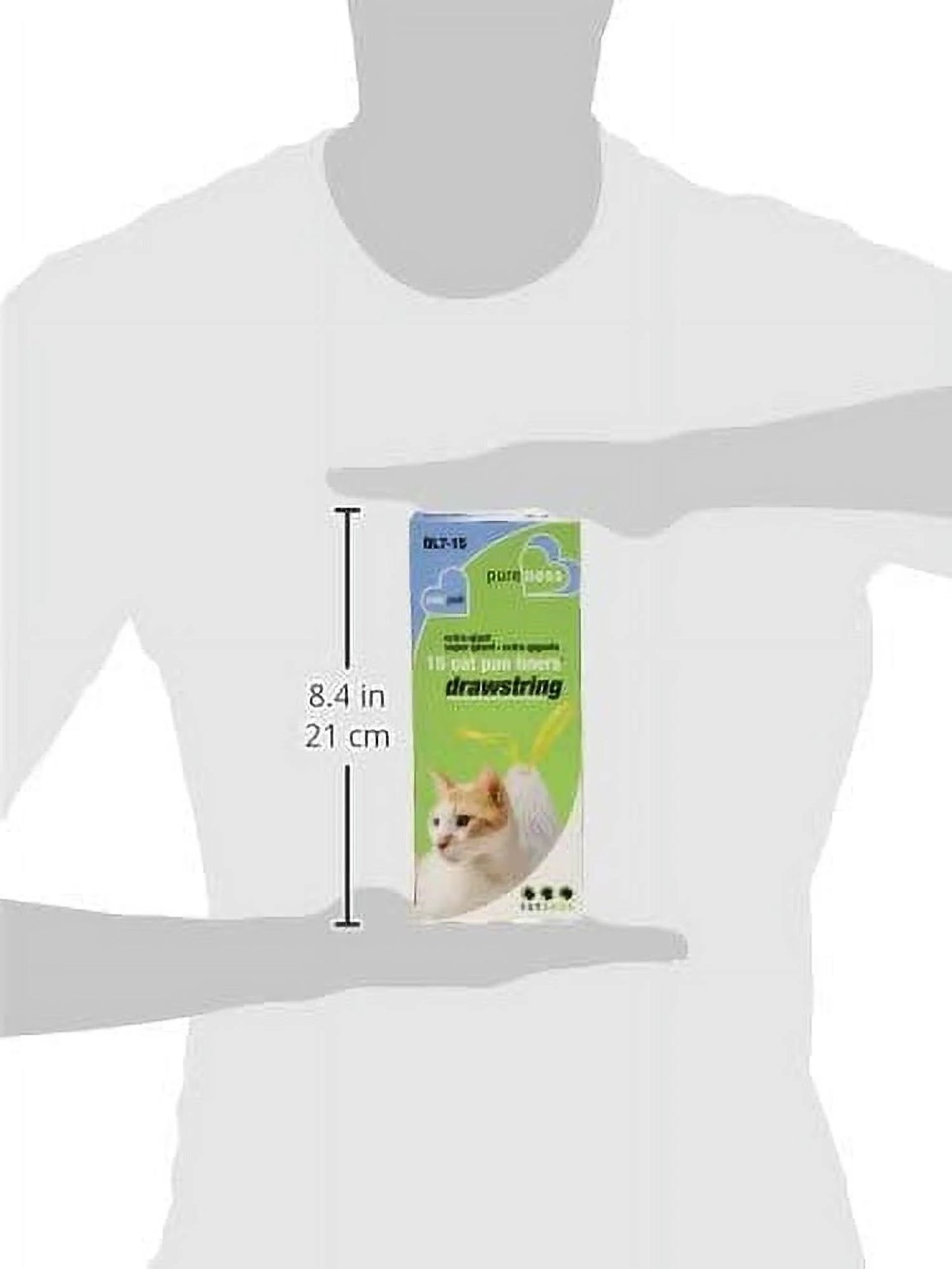 , Cat Litter Box Liners with Drawstring, Extra-Giant, 15 Count