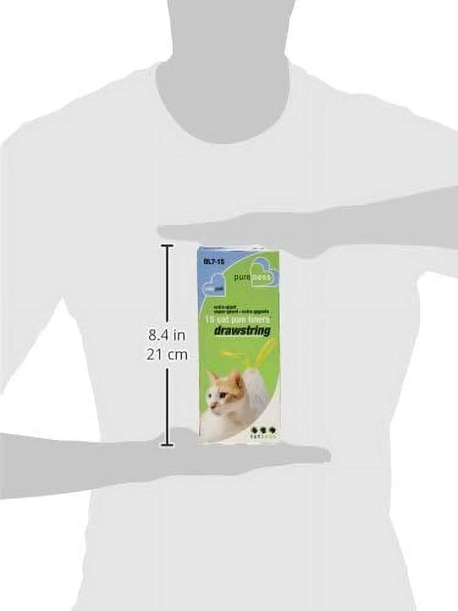 , Cat Litter Box Liners with Drawstring, Extra-Giant, 15 Count