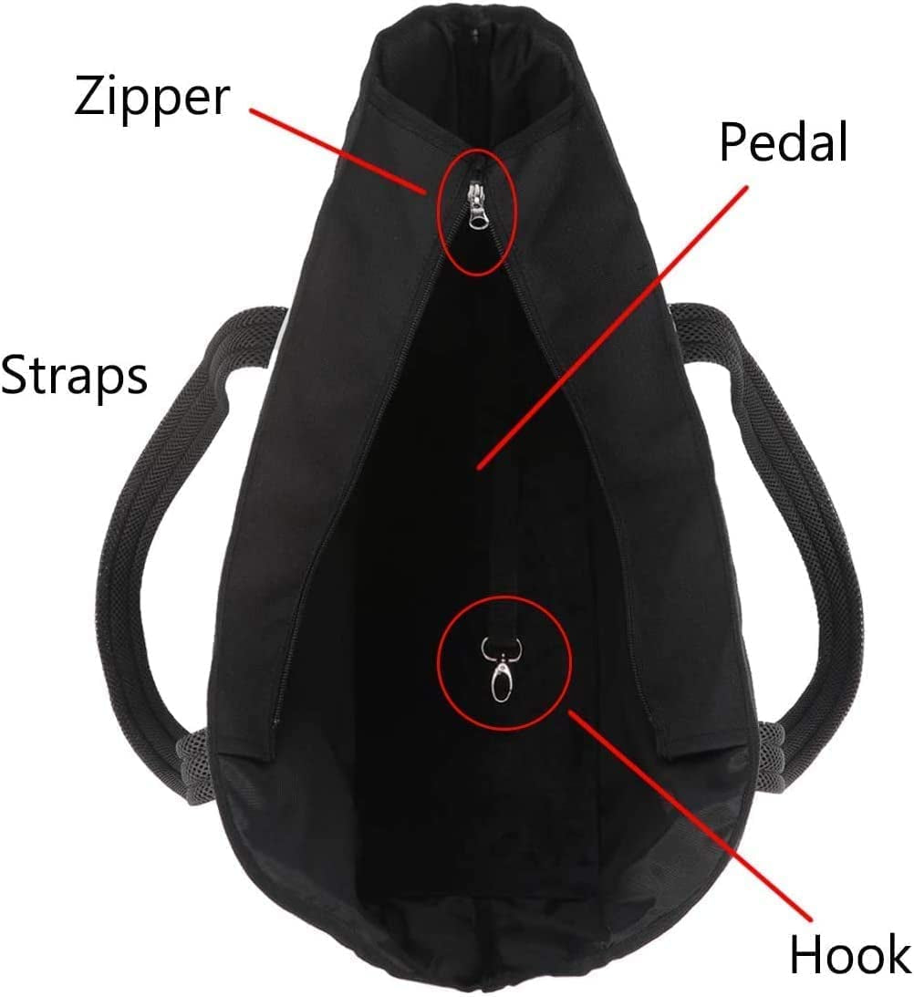 Pet Dog Purse Tote Carrier Bag for Medium Dogs Travel Soft-Sided Purse Carriers with Pocket Safety Tether Stand Pedal Portable Dog Sling Tote Carrier Purses for Small Medium Dog Doggy Carriers