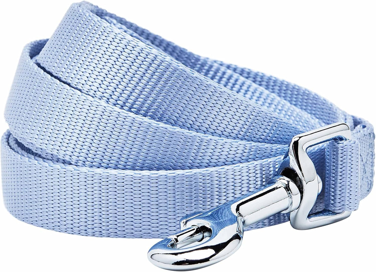 Essentials Chambray Blue Dog Leash for Medium - 5' * 3/4" Dogs | Heavy Duty Nylon Lead | Lightweight Puppy & Cat Leash for Walking & Training
