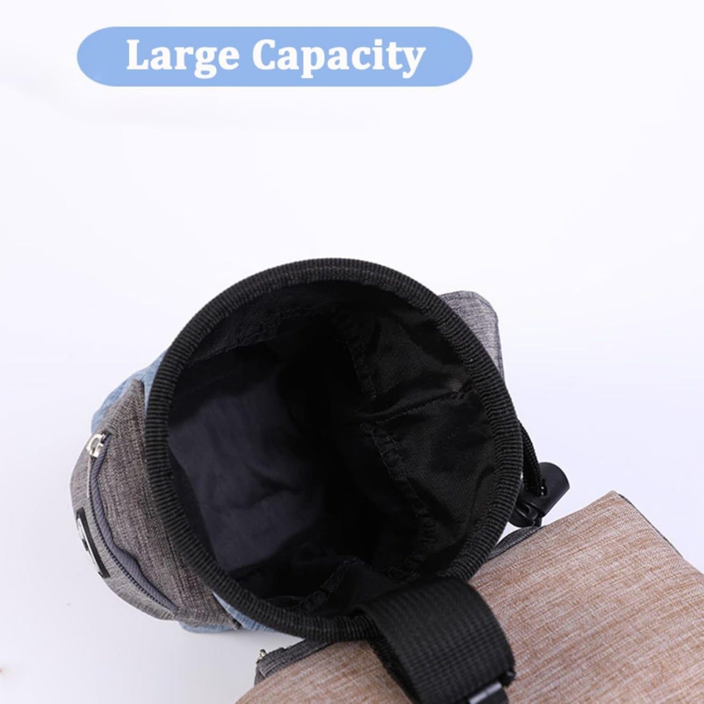 Dog Treat Pouch 2 Pcs Dog Whistles and Training Clicker Training Behavior Aids with 18 in Lanyard and Adjustable Belt for Pet Training