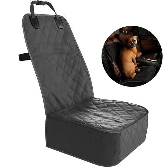 Tattom Front Dog Car Seat Cover for SUV, Trucks, Sedans. Waterproof Car Seat Covers for Dogs Front Seats Only. Car Seat Protector for Dogs- Seat Cover for Dogs in Car-Black
