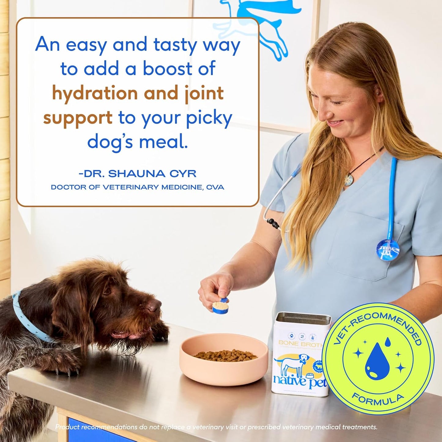 Bone Broth for Dogs and Cats - Made with Real Beef Bone Broth, Dog Food Toppers for Picky Eaters - Provides Extra Hydration & Nutrition for Joint Strength, Immunity & Heart Health-96 Scoops