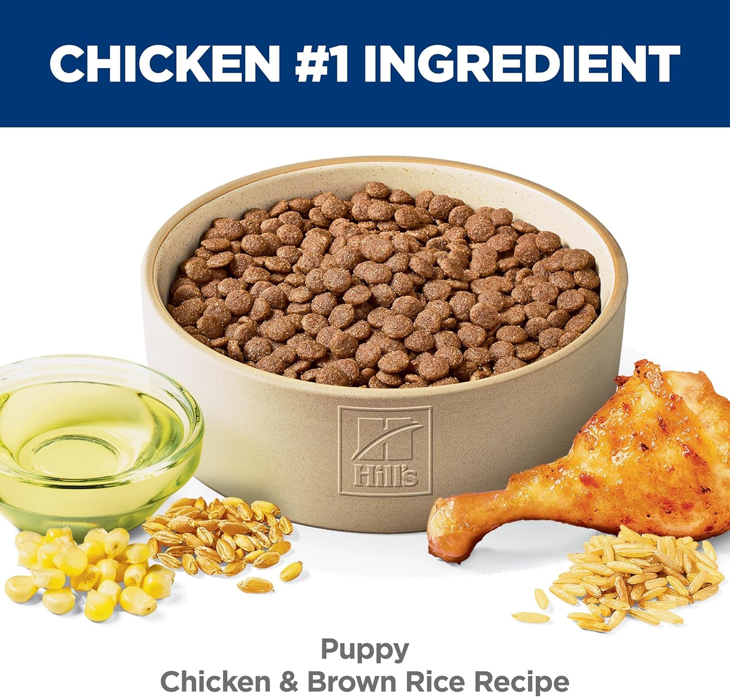 Puppy, Puppy Premium Nutrition, Dry Dog Food, Chicken & Brown Rice, 4.5 Lb Bag