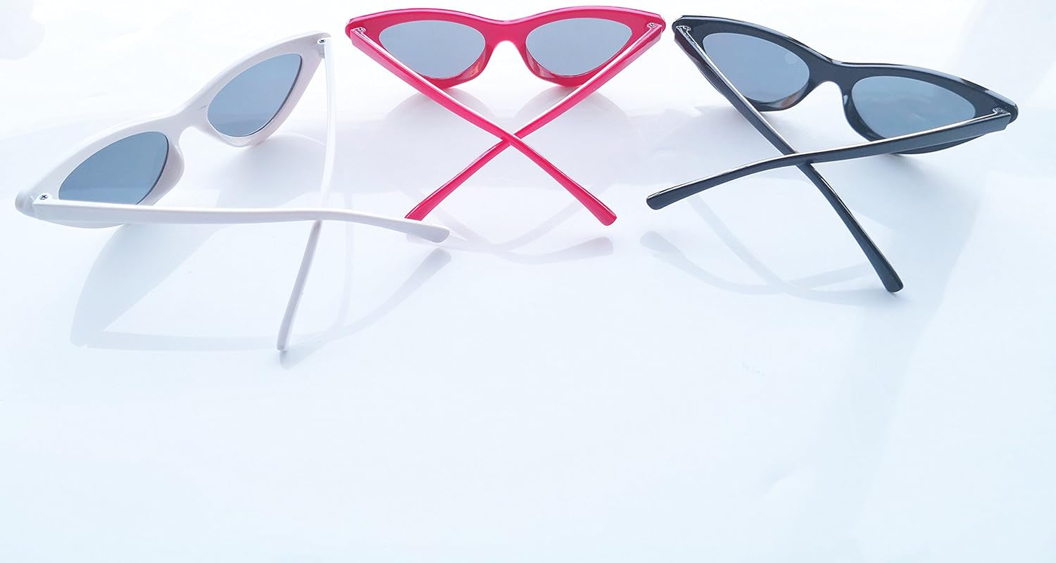 Retro Vintage Narrow Cat Eye Sunglasses for Kids Heart Shaped Sunglasses