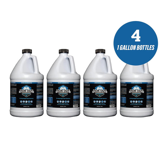 Odor Remover, Pet Deodorizer and Cleaning Spray, Made in the USA, 1 Gallon, 4-Pack