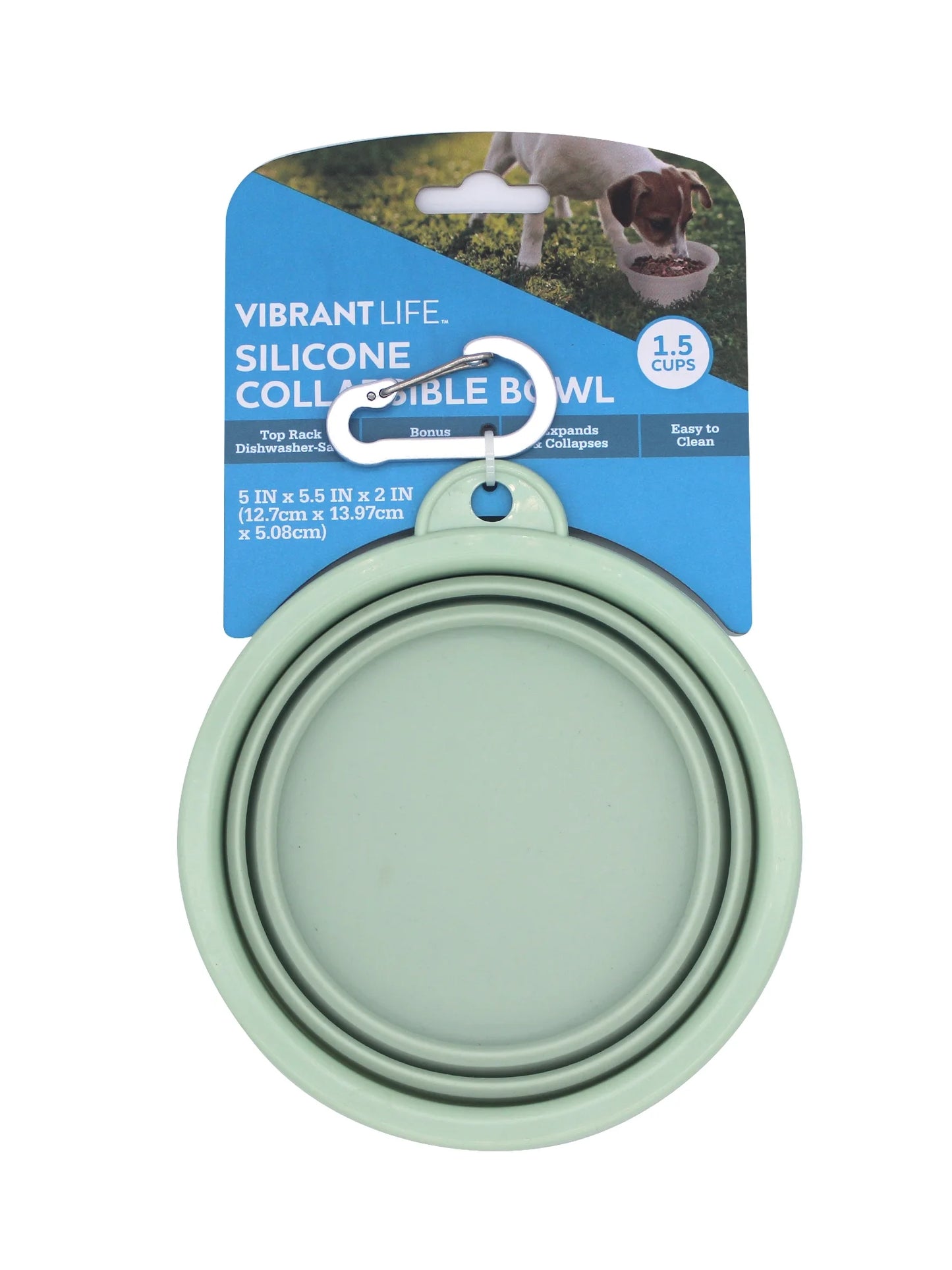 (3 Pack)  Collapsible Silicone Dog Pet Bowl