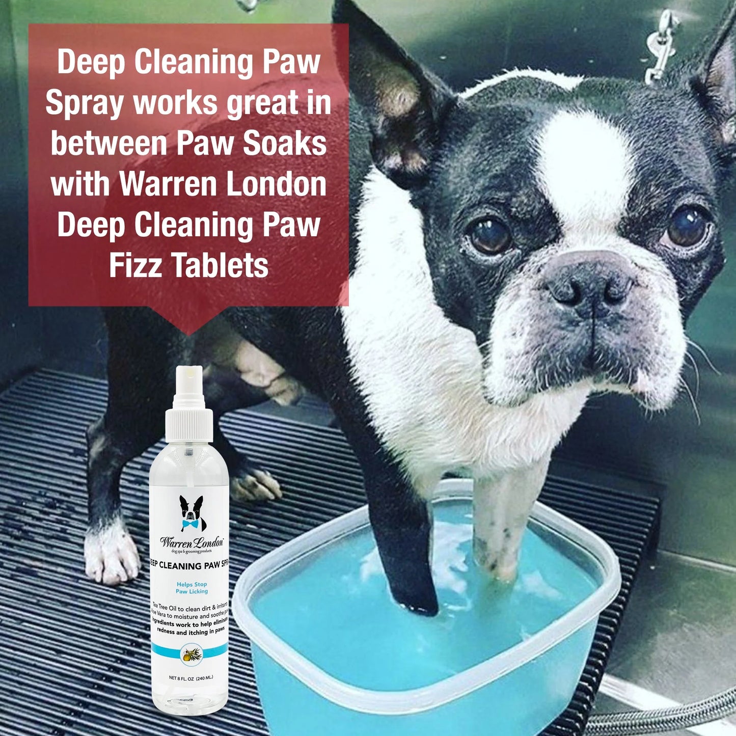 'S Deep Cleaning Paw Spray for Dogs